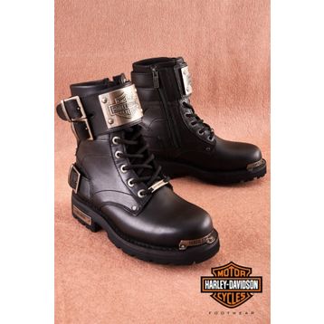 Harley Davidson Ricketson 025G100375 Siyah Deri Kadın Bot