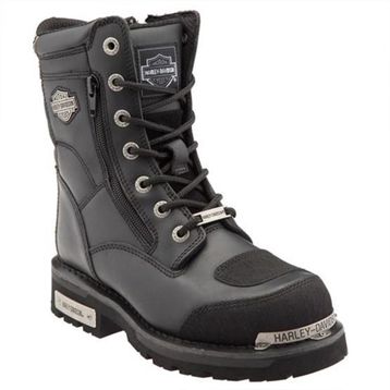 Harley Davidson Riddick 025G100321-B14-09 Siyah Deri Kadın Bot