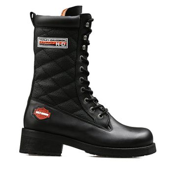 Harley Davidson Rose Siyah Kadın Bot