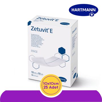Hartmann Zetuvit E Akıntılı Yaralar İçin Emici 10x10 cm 10 Adet Yara Örtüsü