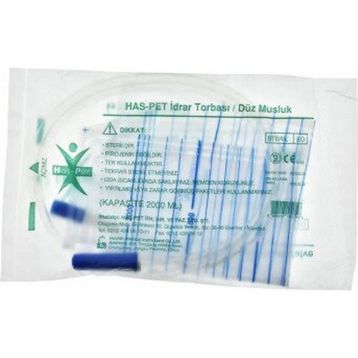 Has-Pet 2000 ml Düz Musluk İdrar Torbası