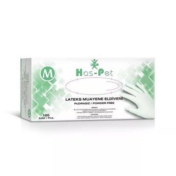 Has-Pet Vinil Siyah 100'lü Medium Pudrasız Eldiven