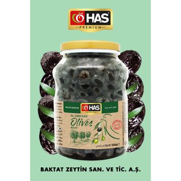 Has Premium 1,3 kg Yağlı Sele Siyah Zeytin