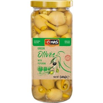 Has Premium 500 cc Piri Piri Biberli Yeşil Zeytin