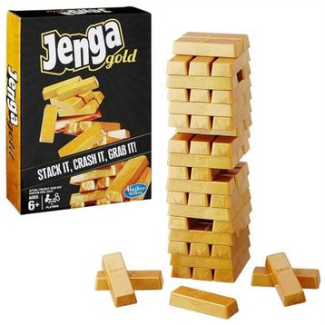 Hasbro B7430 Jenga Gold 6 Yaş Üstü 2 Kişilik Kutu Oyunu