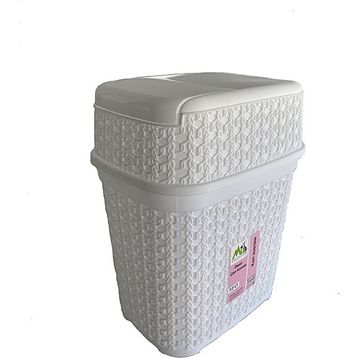 Hasır 7,2 Litre Beyaz Çöp Kovası
