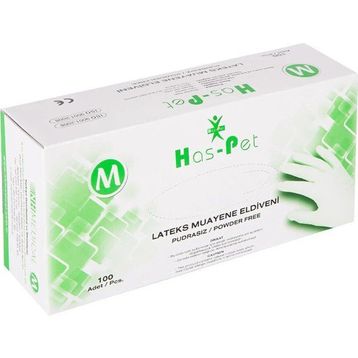 Haspet Lateks M 100'lü Pudrasız Eldiven