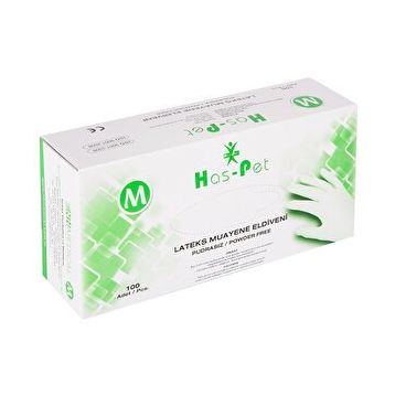 Haspet Lateks M 100'lü Pudrasız Eldiven