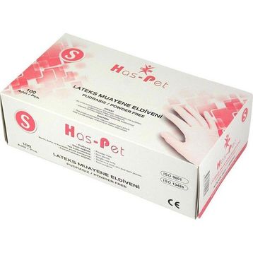 Haspet Lateks S 100'lü Pudrasız Eldiven