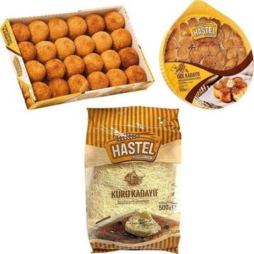 Hastel 3'lü Kadayıf Tatlı Seti