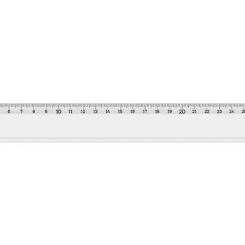 Hataş 00143 Dar Plastik Mercekli 30 cm Cetvel