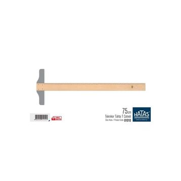 Hataş 01010 75 CM Ahşap T Cetveli