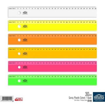 Hataş 0149 30 cm Geniş Opak Cetvel