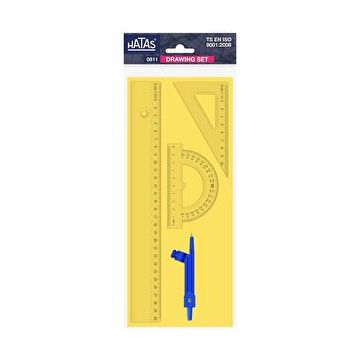 Hataş 0811 Pergelli Cetvel Takımı