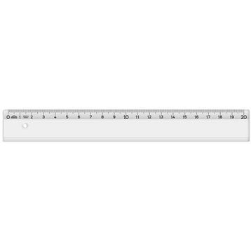 Hataş 106134 Şeffaf 20 cm Cetvel