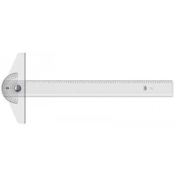 Hatas 1190 85 cm İnce Bizole Şeffaf T Cetvel
