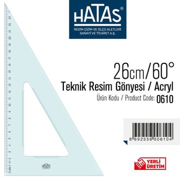 Hataş 26/60° Teknik Resim Gönye