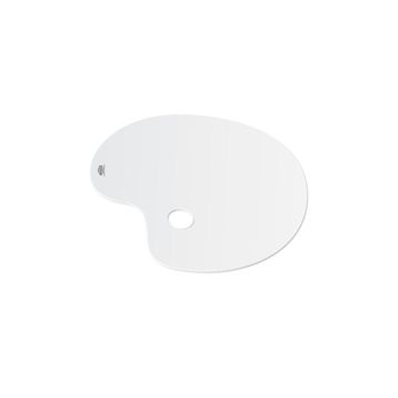 Hataş 5733757 20x30 cm Plastik Beyaz Oval Palet