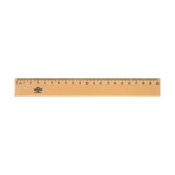 Hatas Takviyesiz 20 cm Tahta Cetvel