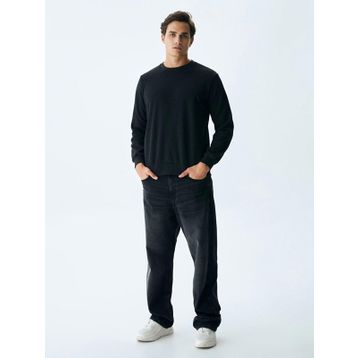 Hatemoğlu Antrasit Bisiklet Yaka Sweatshirt