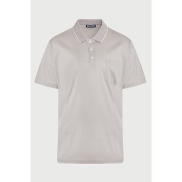 Hatemoğlu Gri Regular Fit %100 Pamuk Basic Merserize Polo Yaka Tişört
