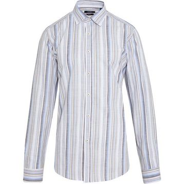 Hatemoğlu Kahverengi Çizgili Slim Fit Gömlek