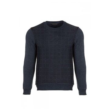 Hatemoğlu Lacivert Bisiklet Yaka Sweatshirt
