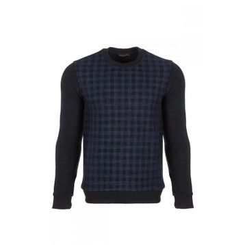 Hatemoğlu Lacivert Bisiklet Yaka Sweatshirt