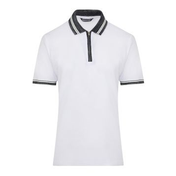 Hatemoğlu Regular Fit %100 Pamuk Polo Yaka Beyaz Erkek T-shirt