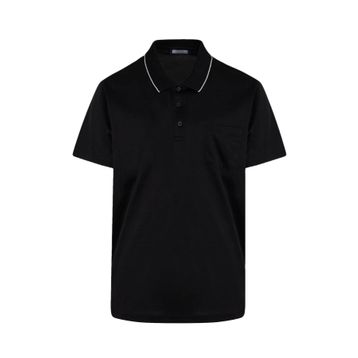 Hatemoğlu Siyah Regular Fit %100 Pamuk Merserize Polo Yaka Tişört