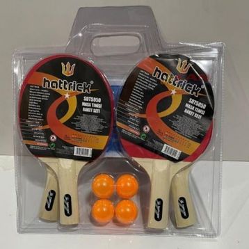 Hattrick SDT5050 4 Raket 4 Top AG Demir Masa Tenisi Raket Seti
