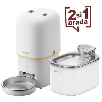 Haustier PF02 Beyaz 4 lt Akıllı Otomatik Mama Kabı