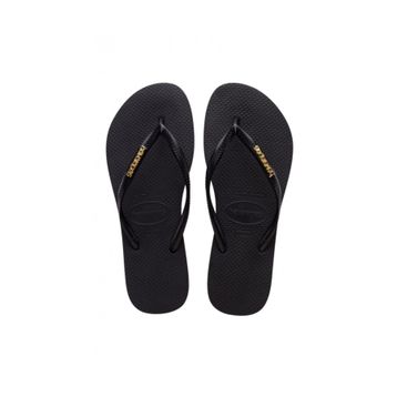 Havaianas Slim Logo Metallic 4119875-1924 Siyah Kadın Terlik