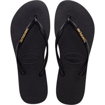 Havaianas Slim Logo Metallic 4119875-1924 Siyah Kadın Terlik