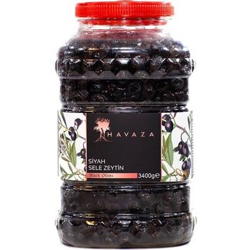 Havaza Siyah Sele Zeytin - 3400 gr