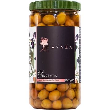 Havaza Yeşil Çizik Zeytin - 1000 gr