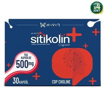 Haver Sitikolin Cognizin 500 mg 4x30 Kapsül
