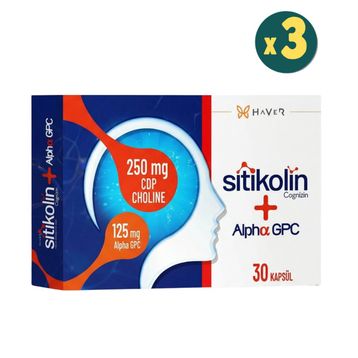Haver Sitikolin Cognizin Alpha GPC 3x30 Kapsül