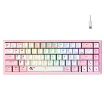 Havit Gamenote KB874L Pembe Mekanik Red Switch Gaming Klavye