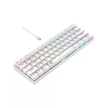 Havit Gamenote KB903L Beyaz RGB %60 TKL Red Switch Kablolu Mekanik Oyuncu Klavyesi
