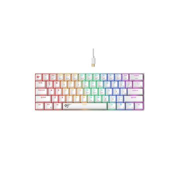 Havit Gamenote KB903L Beyaz RGB %60 TKL Red Switch Kablolu Mekanik Oyuncu Klavyesi