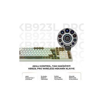 Havit Gamenote KB923L Pro RGB Kablolu/Kablosuz Mekanik Oyuncu Klavyesi
