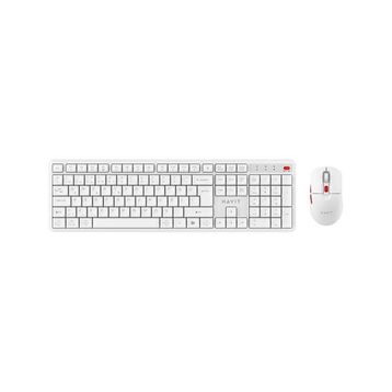 Havit KB261WB Beyaz Kablosuz Klavye Mouse Seti