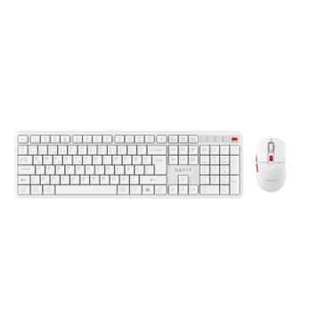 Havit KB261WB Beyaz Kablosuz Klavye Mouse Seti