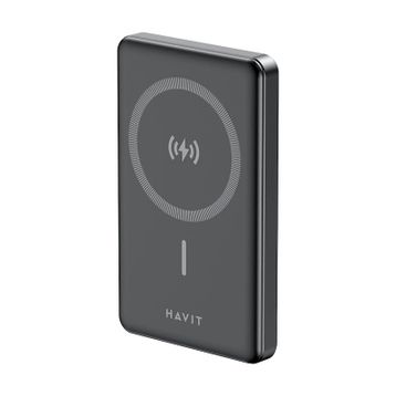Havit PB5203 Siyah 10000 mAh 20 W Ultra İnce Kablosuz MagSafe Powerbank