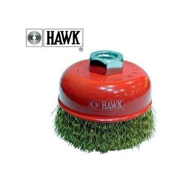 Hawk 10118 125 mm Dalgalı Sarı Telli Çanak Fırça