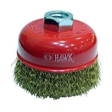 Hawk 10118 125 mm Dalgalı Sarı Telli Çanak Fırça
