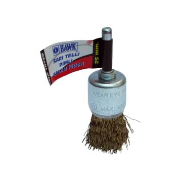 Hawk 10139 25 mm Sarı Telli Pimli Kalem Fırça