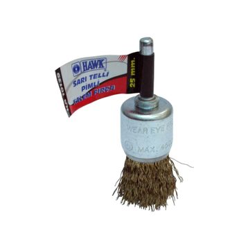 Hawk 10139 25 mm Sarı Telli Pimli Kalem Fırça