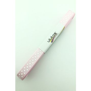 Hayalperest Boncuk 1 cm Pembe Puantiyeli Grogren Kurdele